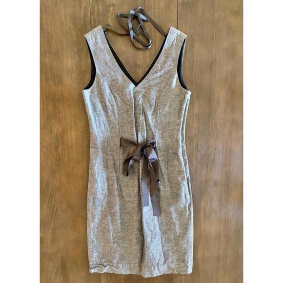 Women’s Sheath Dress Banana Republic Gray Sleeveless Size 2 - Picture 2 of 10